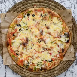 Cheese and Vegetable Pizza